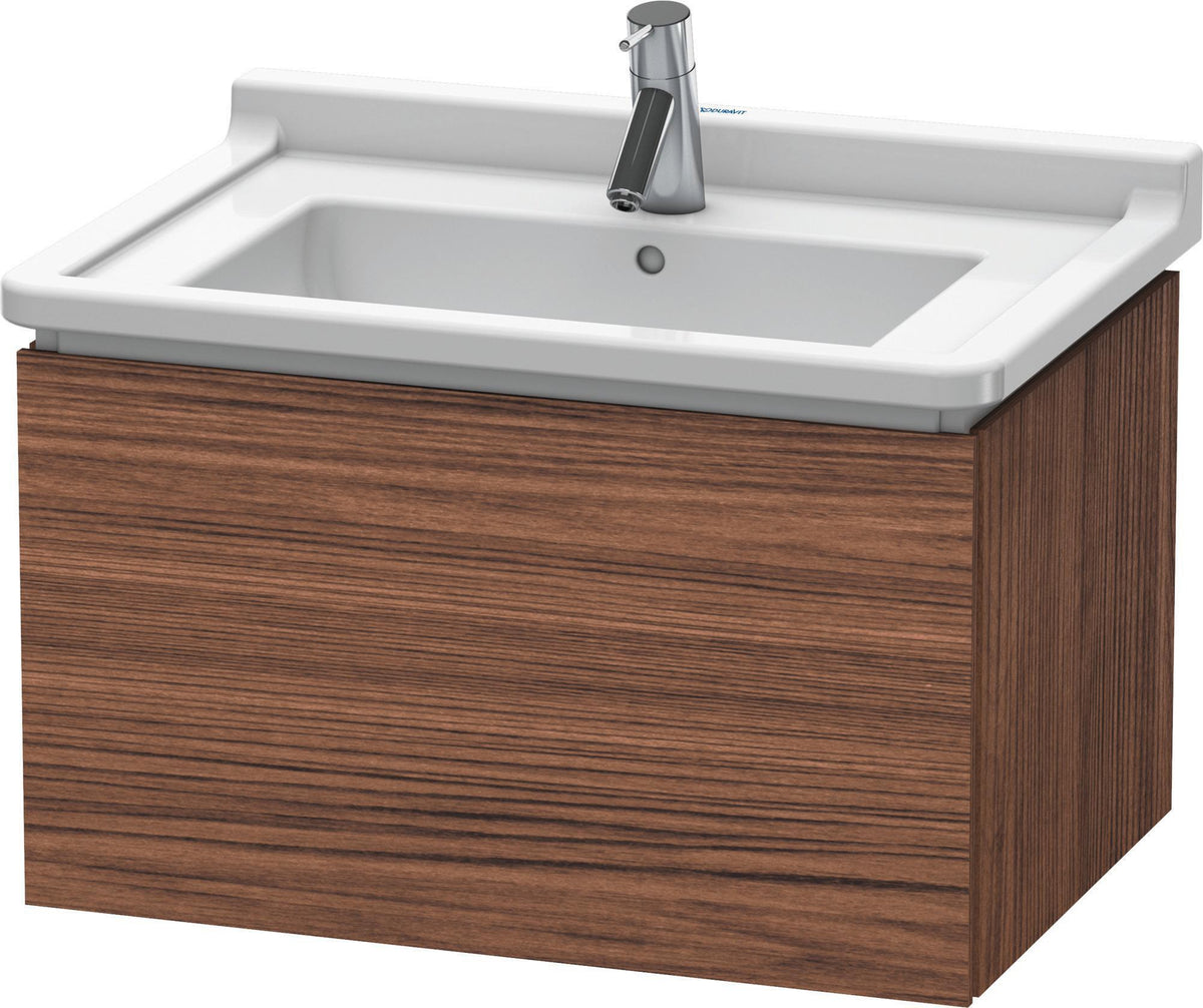 Duravit L-Cube Waschtischunterbau 670 mm taupe matt – Wandhängend mit Tip-On-Auszug