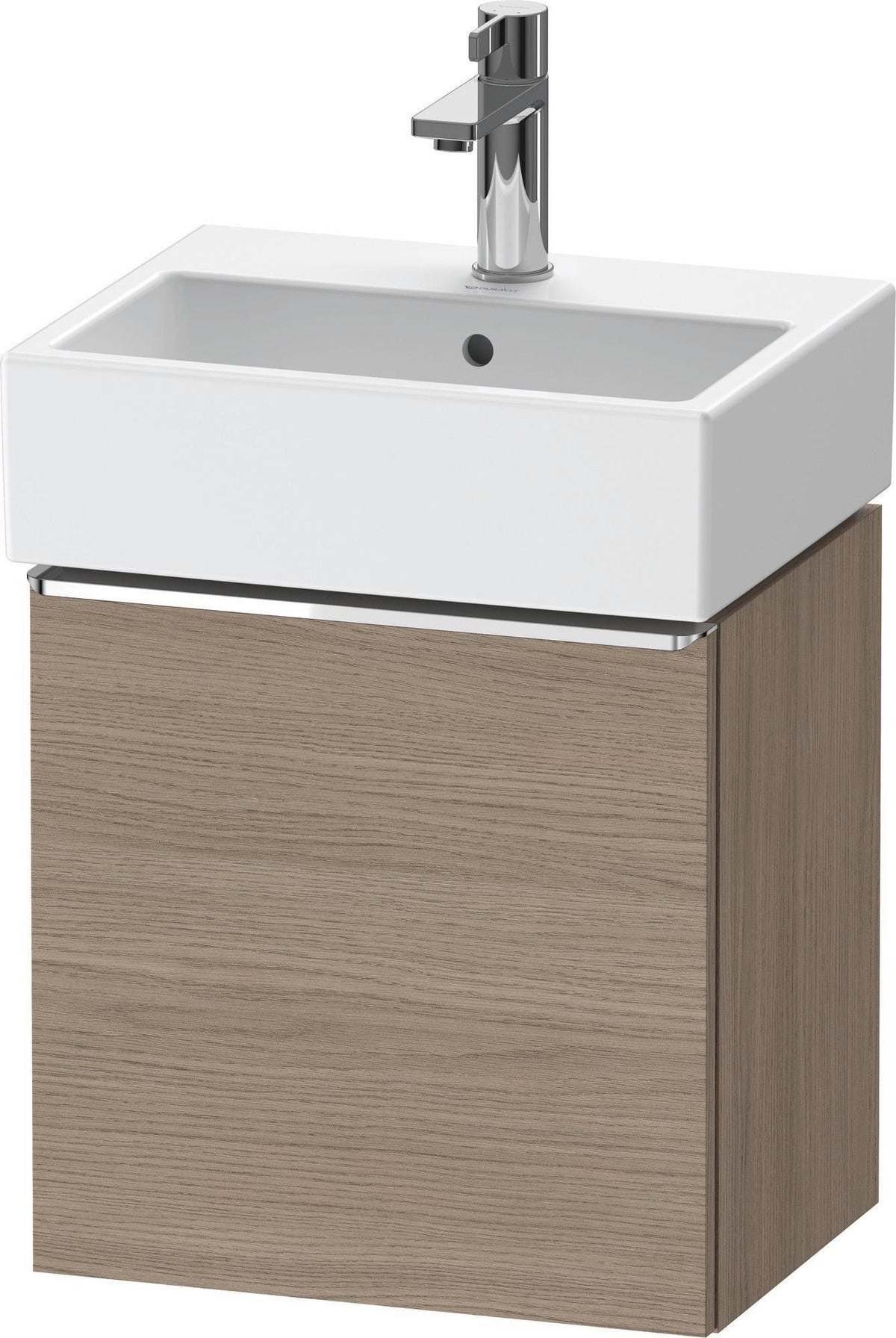 DURAVIT D-Neo Waschtischunterbau 434 mm Eiche Terra Matt, 1 Tür links, wandhängend