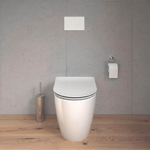 Duravit Soleil by Starck WC-Sitz Weiß Duroplast mit Edelstahl-Scharnier, abnehmbar