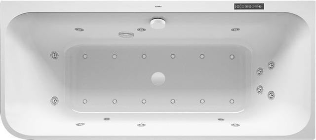 DURAVIT Whirlwanne Happy D.2Plus 1800x800mm Ecke rechts, Air-System, Graphit Supermatt