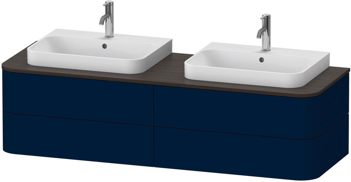 DURAVIT Happy D.2 Konsolenwaschtischunterbau 1600 mm mit 4 Schubkästen, Tip-On & LED