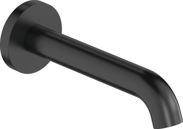 DURAVIT C.1 Wanneneinlauf 205 mm rund, Schwarz Matt, Wandmontage, mit Strahlregler