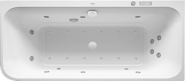 DURAVIT Whirlwanne Happy D.2Plus 1800x800mm Ecke rechts, Air-System, Graphit Supermatt