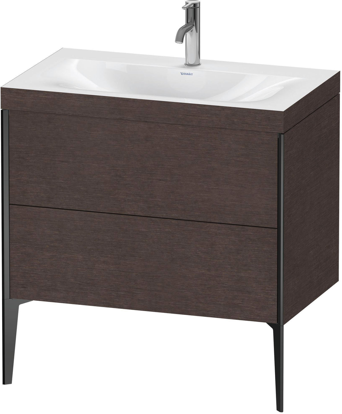 DURAVIT XViu c-bonded Waschtischset 800 mm mit 2 Auszügen, bodenstehend, Soft-Close