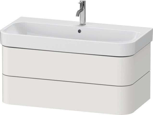 Duravit Waschtischunterbau Happy D.2 Plus 975 mm taupe supermatt mit Tip-On-Technik