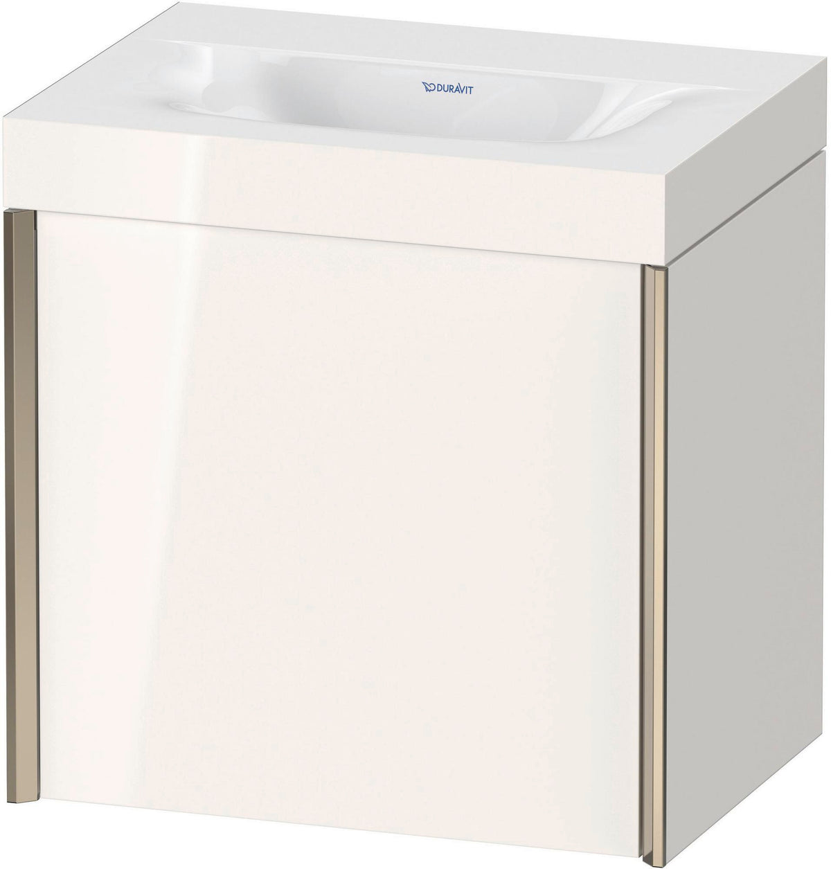 DURAVIT XViu c-bonded Waschtischunterbauset 460x450x330mm champagner matt/weiß matt