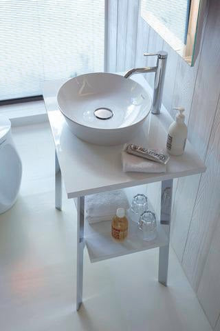 DURAVIT C.1 Einhebel-Waschtischmischer L ohne Zugstange, Schwarz Matt, 136 mm Ausladung