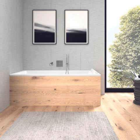 DURAVIT C.1 Wanneneinlauf eckig 205mm Schwarz Matt – Wandmontage mit Strahlregler