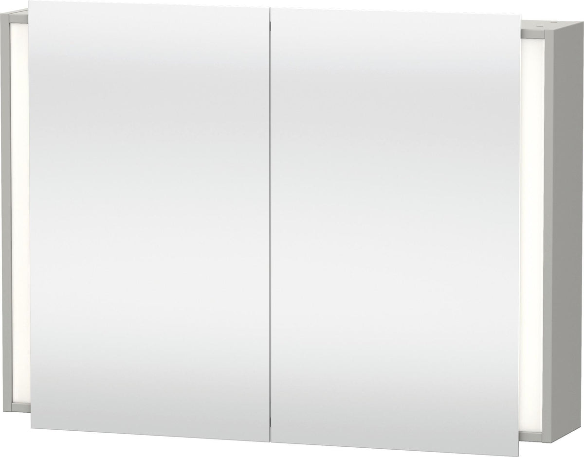 Duravit Ketho Spiegelschrank 1000 mm weiß matt – LED, Sensorschalter, 2 Türen