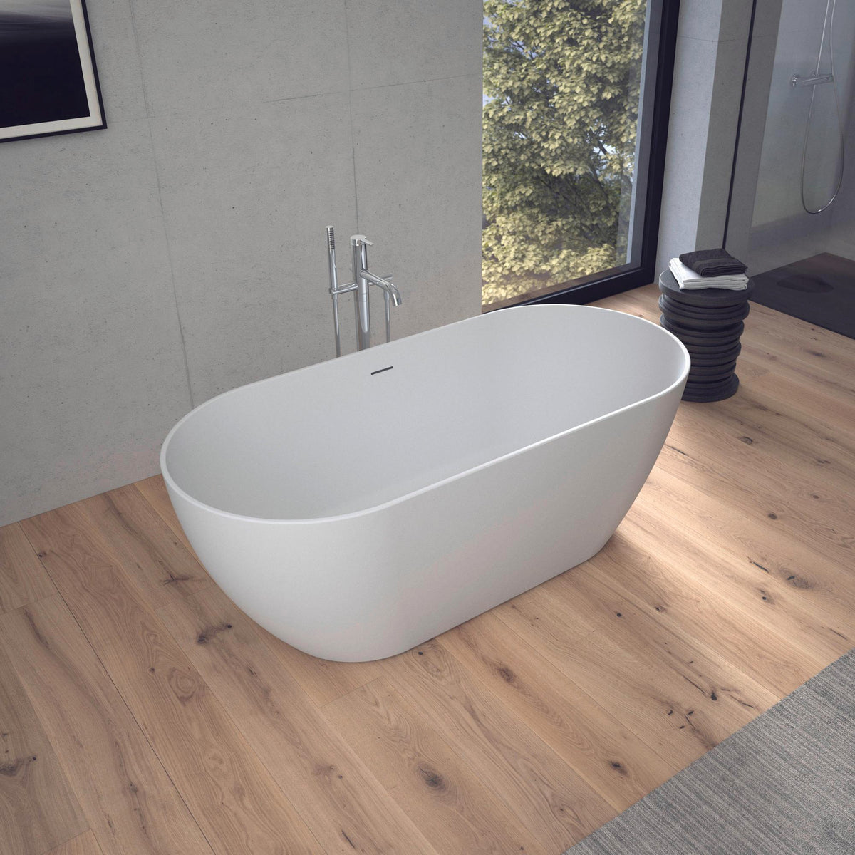 Duravit Duschsystem C.1 mit Brausemischer, Keramikmischsystem, Schwarz Matt
