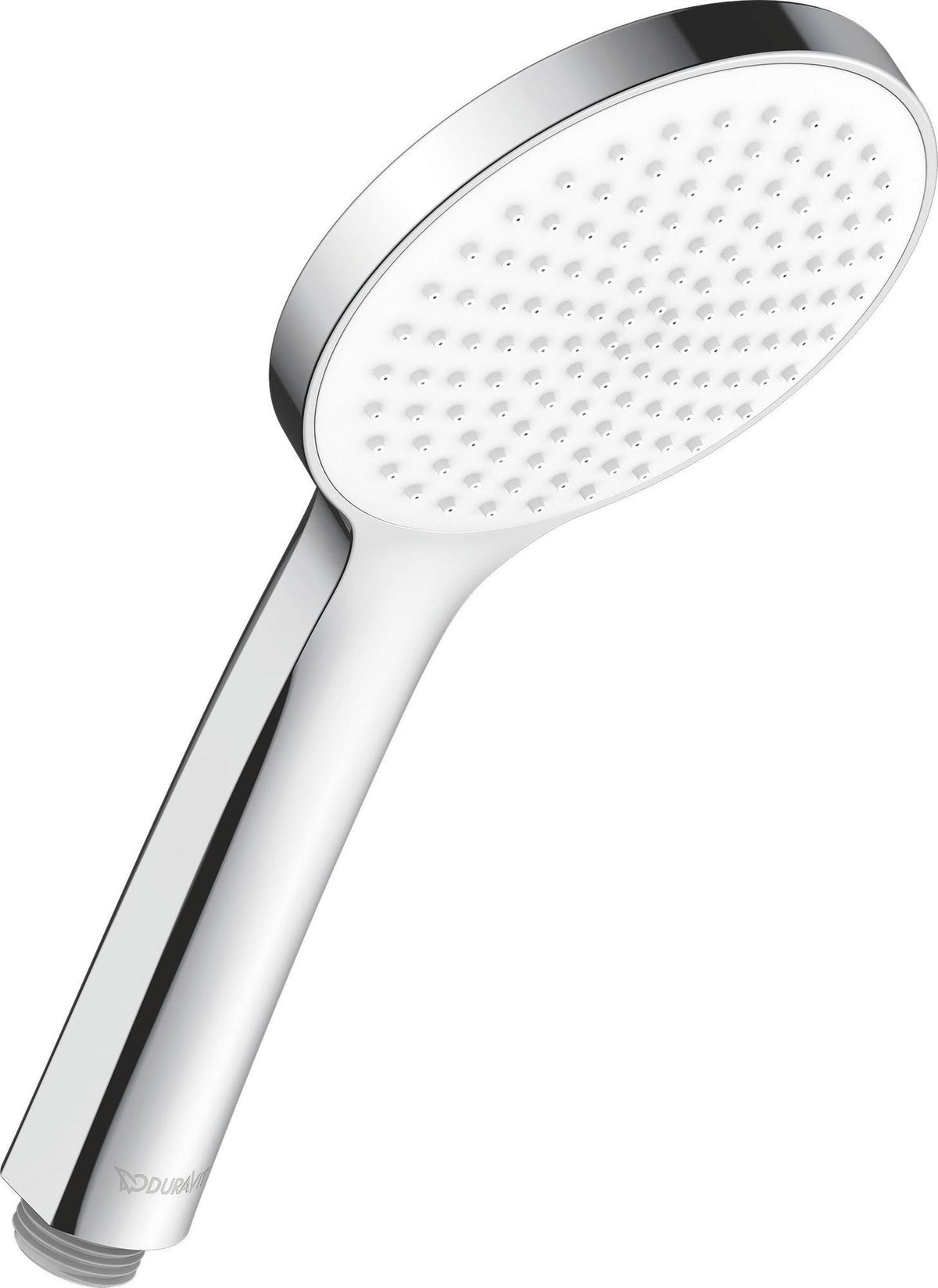 DURAVIT Handbrause 1-Jet D110 Rain Chrom Weiß – 110 mm Duschkopf mit Antikalksystem