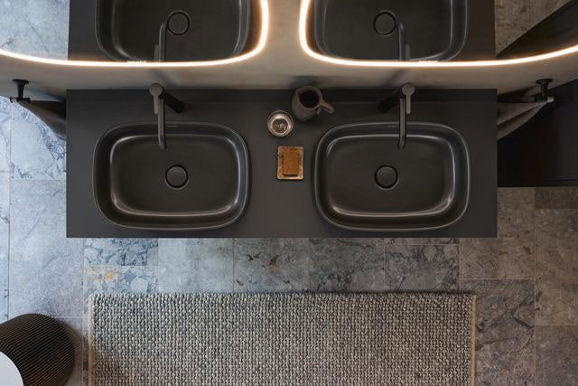DURAVIT C.1 Einhebel-Waschtischmischer XL 166 mm Schwarz Matt ohne Zugstange