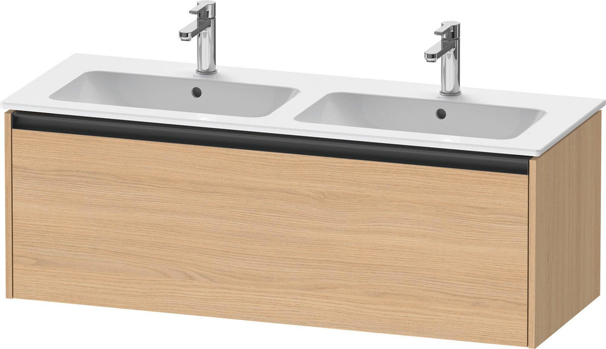 Duravit Waschtischunterbau Ketho.2 wandhängend 1280 mm betongrau matt mit 1 Auszug