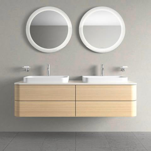 Duravit Happy D.2 Konsolenwaschtischunterbau 1600 mm mit 4 Schubkästen und Tip-On-Technik