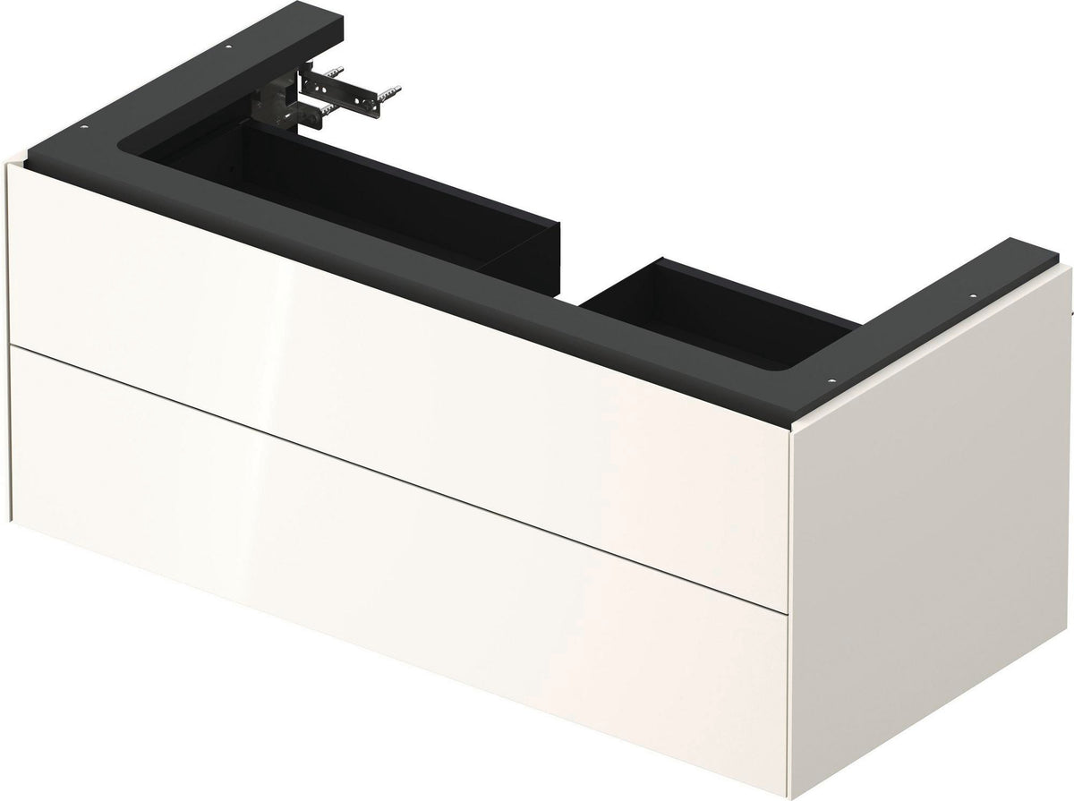 DURAVIT White Tulip Waschtischunterbau 984 mm, 2 Schubkästen, weiß seidenmatt