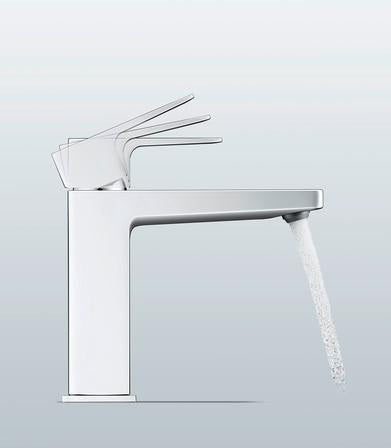 DURAVIT Manhattan Einhebel-Waschtischmischer M Chrom – ohne Zugstange, Keramikmischsystem, 129 mm Auslauf