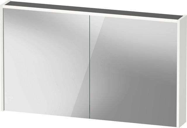 DURAVIT D-Code Spiegelschrank 1200 mm mit LED-Beleuchtung, 2 Türen, Front- und Innenspiegel