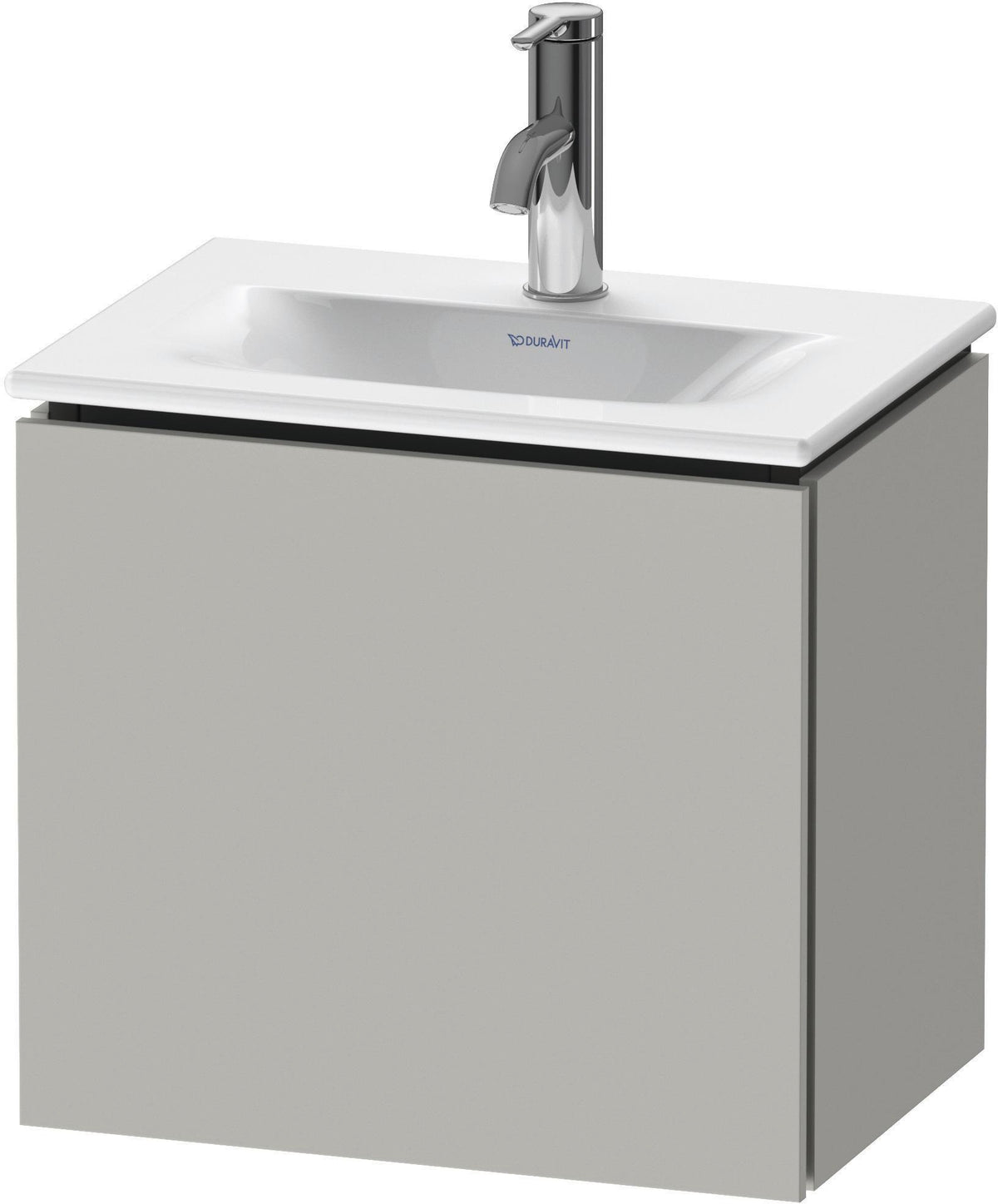 Duravit L-Cube Waschtischunterbau 440 mm, 1 Tür links, weiß matt – Wandhängend