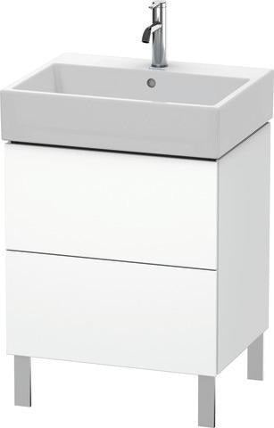 Duravit L-Cube Waschtischunterbau 584 mm taupe supermatt mit Tip-On-Technik