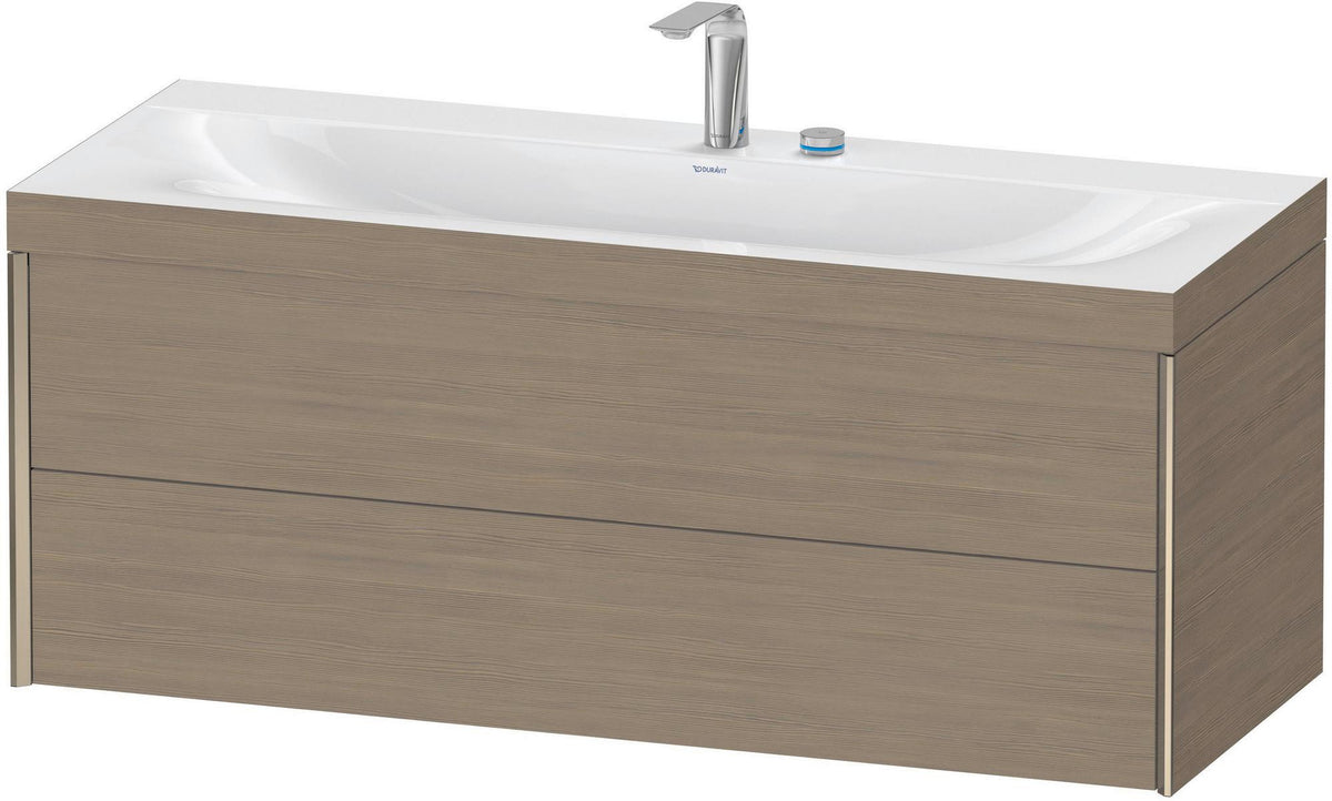 DURAVIT XViu c-bonded Waschtischunterschrank 1200 mm Eiche mit 2 Schubkästen und Tip-on-Technik