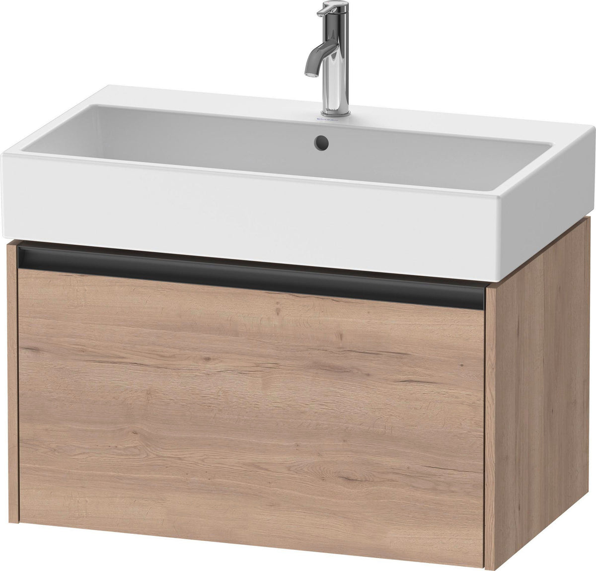Duravit Waschtischunterbau Ketho.2 wandhängend 460x784x440mm Betongrau Matt 1 Auszug