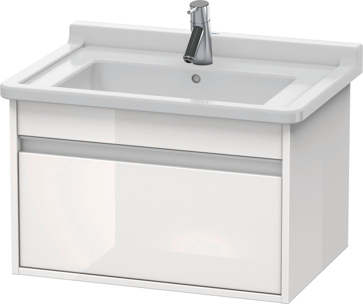 Duravit Ketho Waschtischunterbau wandhängend 455x650x410mm 1 Auszug weiß matt
