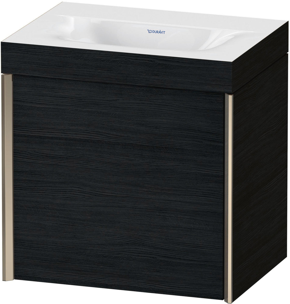 DURAVIT XViu Waschtischunterbauset c-bonded wandhängend 460x450x330 mm Eiche Schwarz