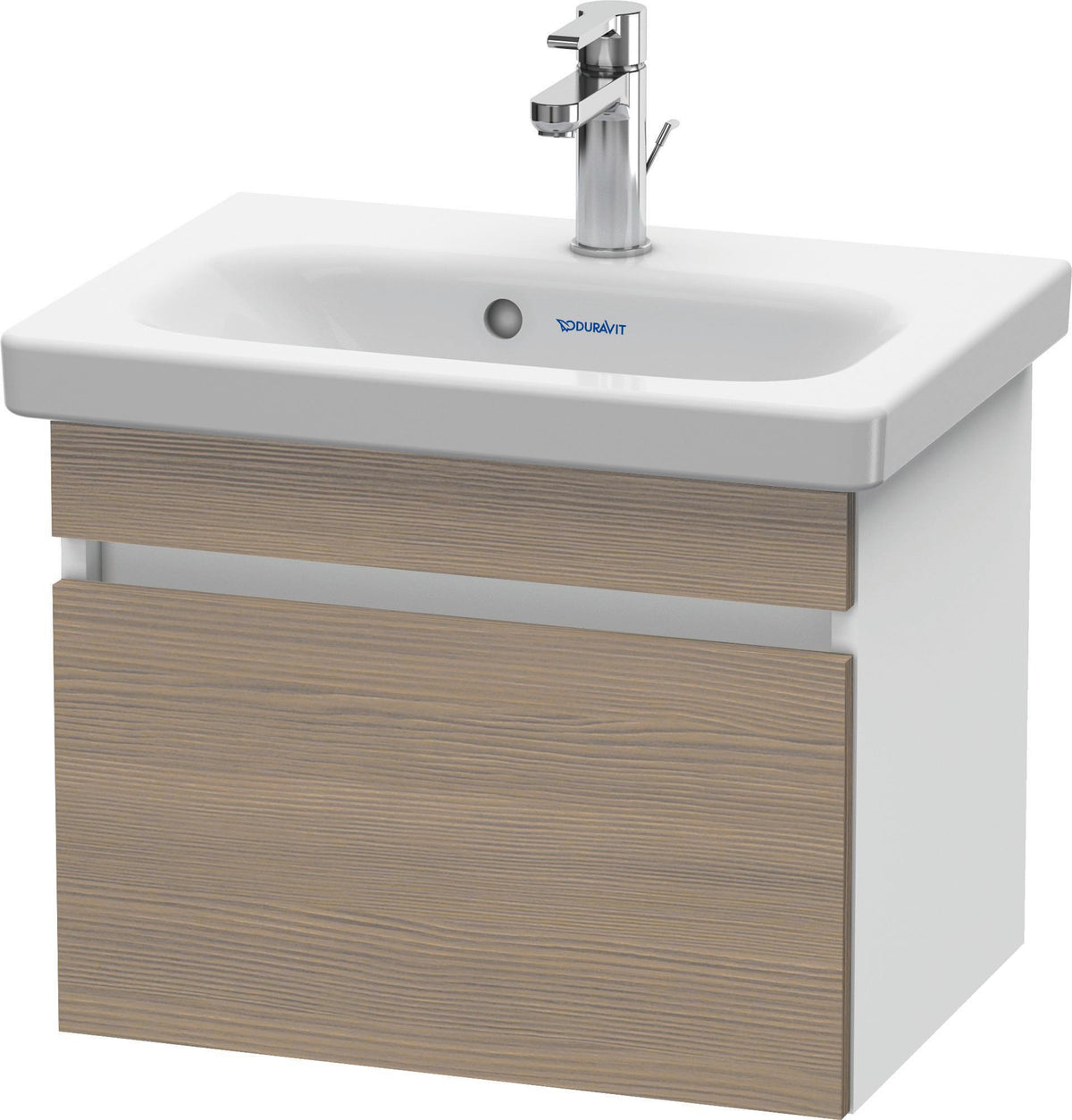 DURAVIT DuraStyle Waschtischunterbau wandhängend Eiche Terra Weiß Matt 500 mm