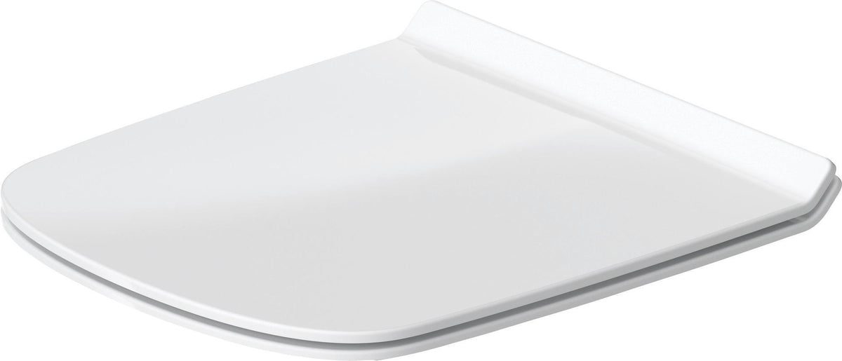 DURAVIT DuraStyle WC-Sitz mit SoftClose Absenkautomatik & Edelstahl-Scharnieren, Weiß
