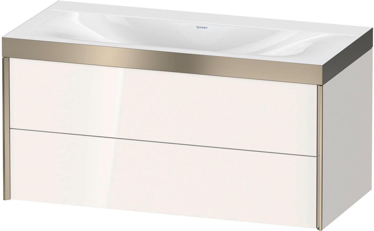 DURAVIT XViu Waschtischunterbauset c-bonded 1000 mm 2 Schubkästen champagner matt