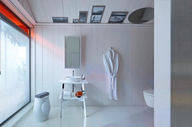 DURAVIT St. Trop Hocker Weiß 510 mm – Runder Kunststoff-Hocker für Bad & Wellness