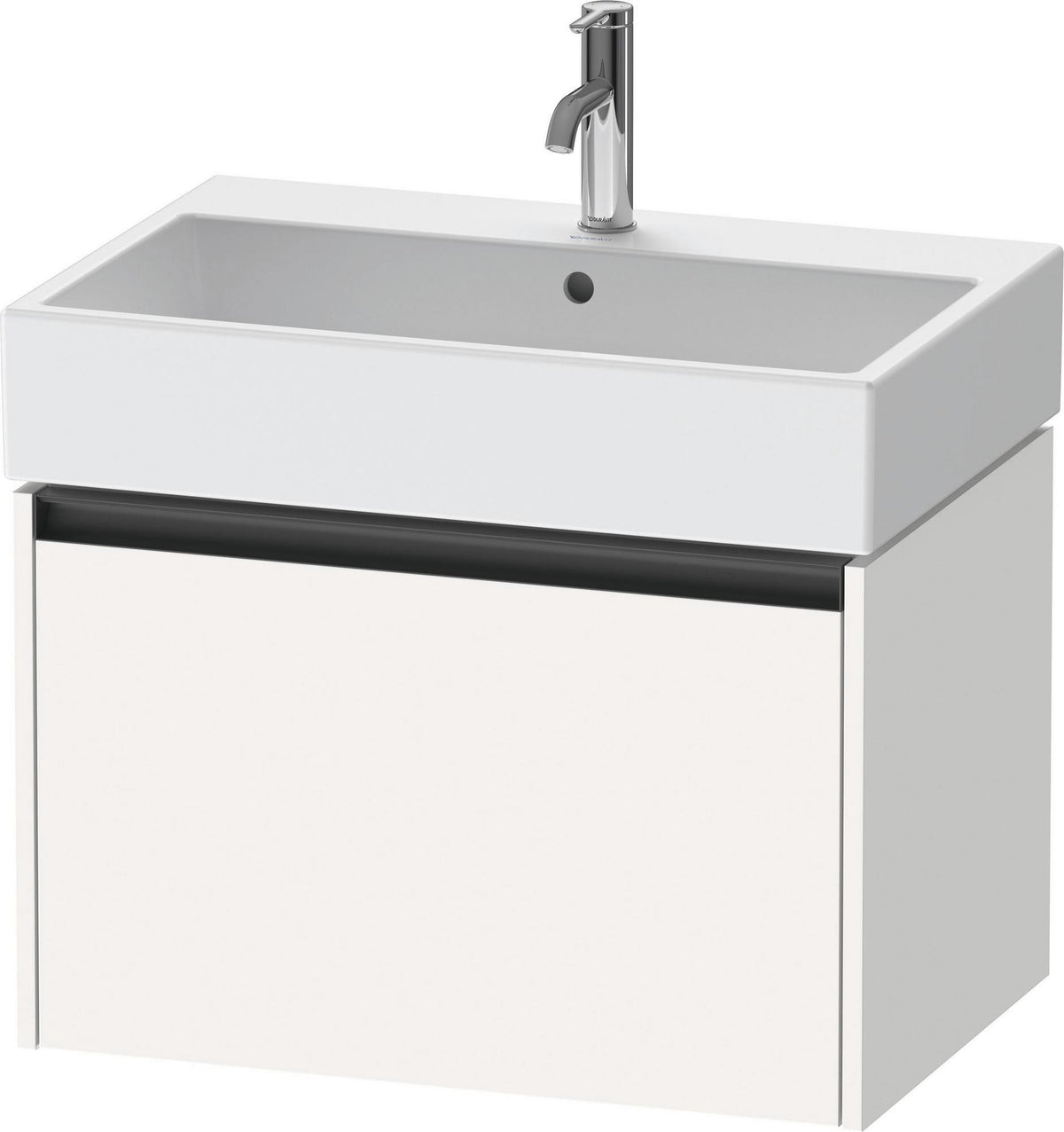 Duravit Waschtischunterbau Ketho.2 wandhängend 684 mm betongrau matt mit 1 Auszug