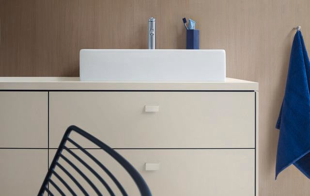 DURAVIT Aufsatzbecken Vero Air 600 mm mit Überlauf, Hahnlochbank und geschliffener Oberfläche in Weiß