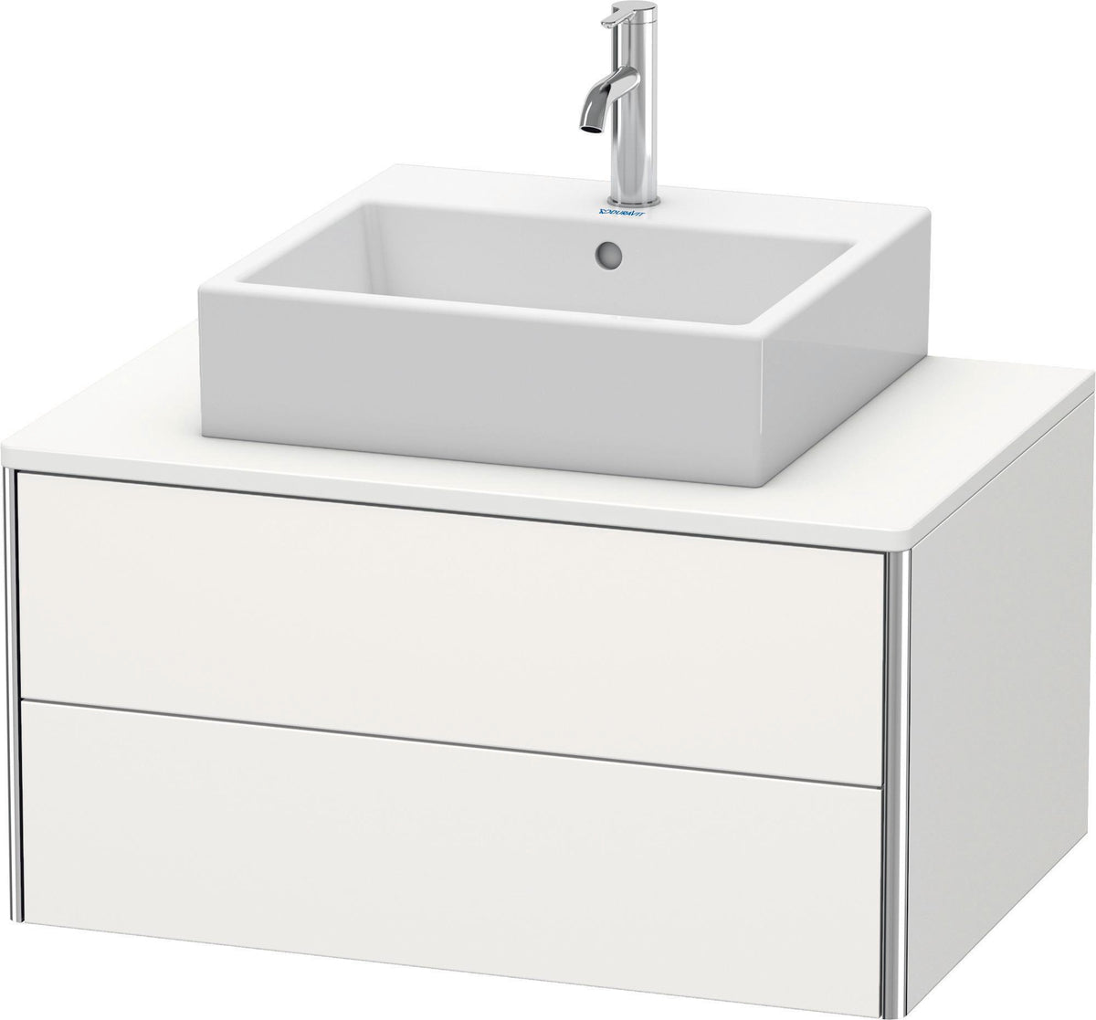 DURAVIT XSquare Waschtischunterbau 800 mm wandhängend, 2 Schubkästen, weiß seidenmatt
