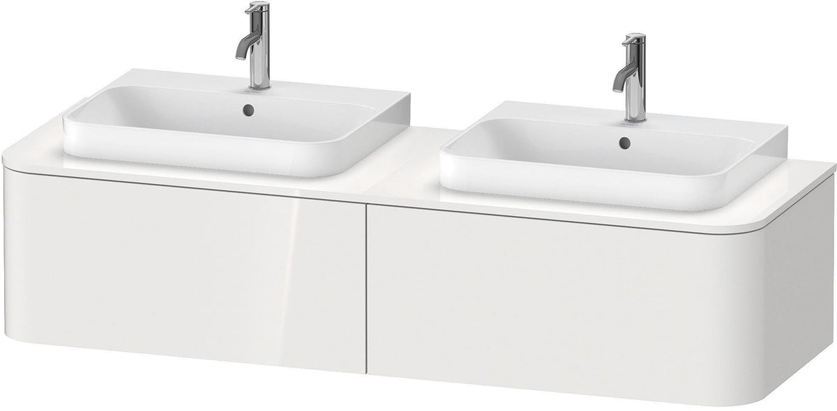 Duravit Konsolenunterschrank Happy D.2 Plus 1600 mm taupe supermatt mit Tip-On-Technik