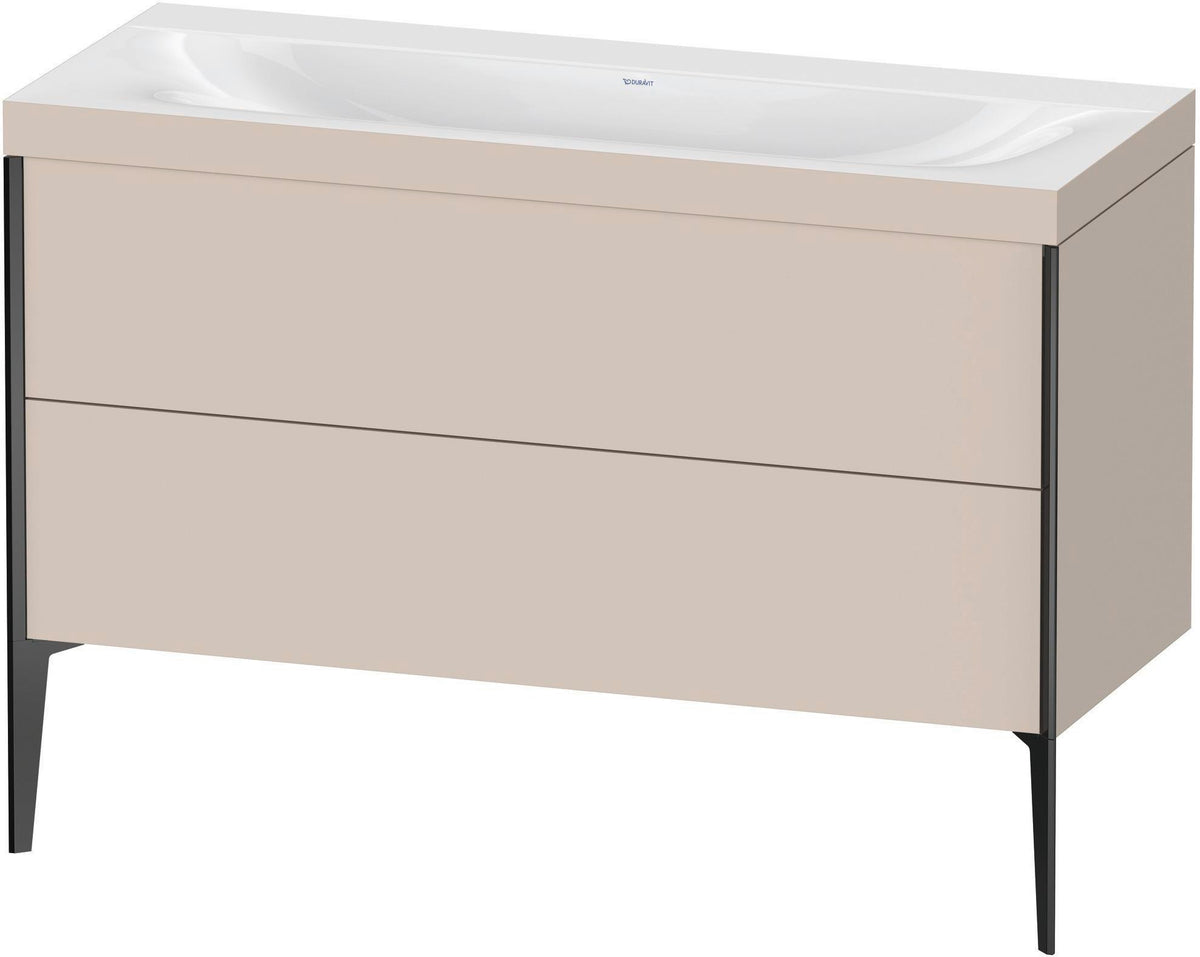 DURAVIT XViu c-bonded Waschtischset 1200 mm mit Tip-on Technik und Soft-Close