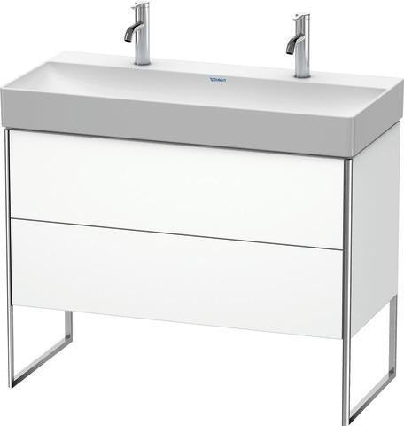 Duravit XSquare Waschtischunterbau 984x731x460 mm mit Fußgestell, s-matt und Ahorn