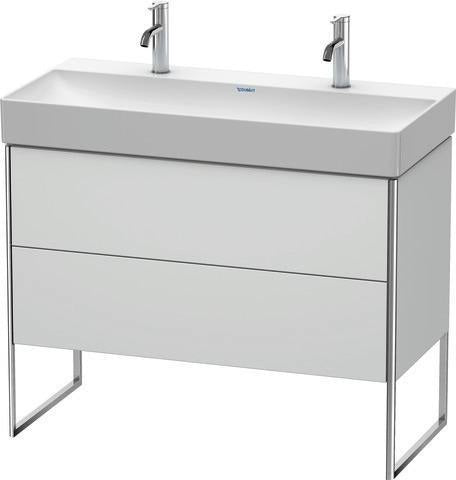 Duravit XSquare Waschtischunterbau 984x731x460 mm mit Fußgestell, s-matt und Ahorn