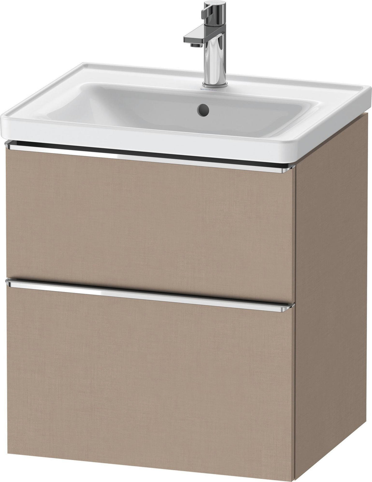 Duravit D-Neo Waschtischunterbau 584 mm betongrau matt mit Auszug und Schubkasten