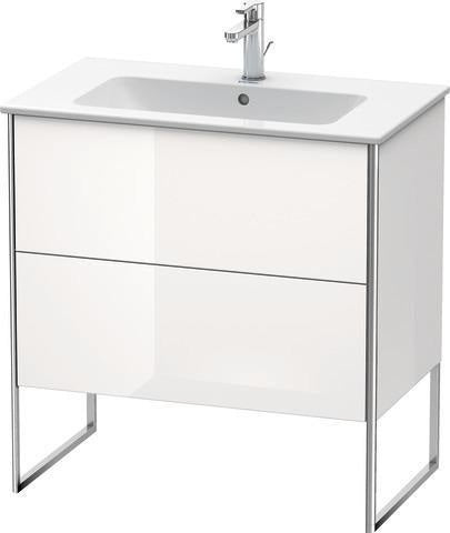 Duravit Waschtischunterbau XSquare 810x732x478mm mit 2 Auszügen, s-matt, Eiche, mittig