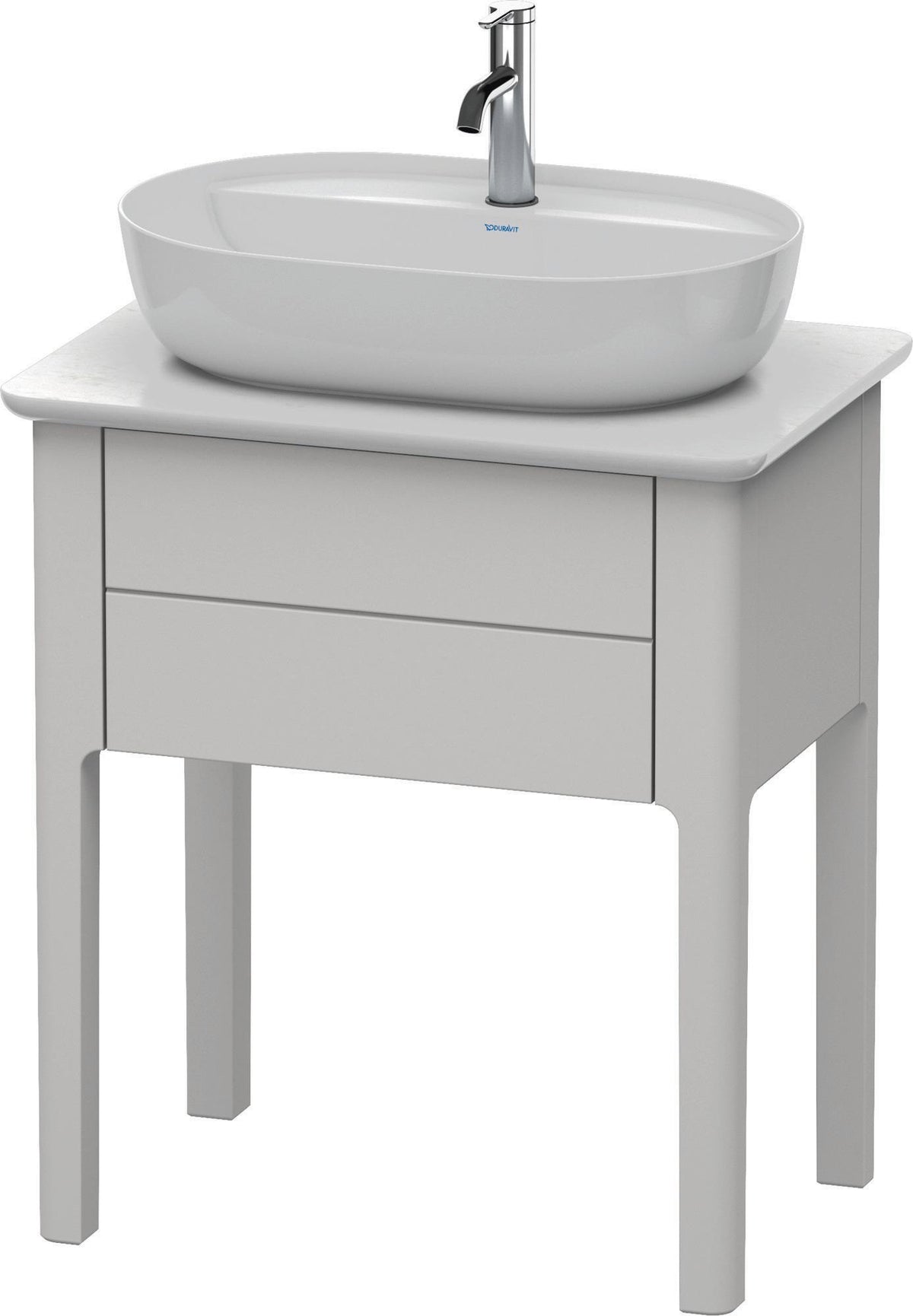 DURAVIT Luv Waschtischunterbau bodenstehend 638 mm weiß seidenmatt mit 1 Auszug