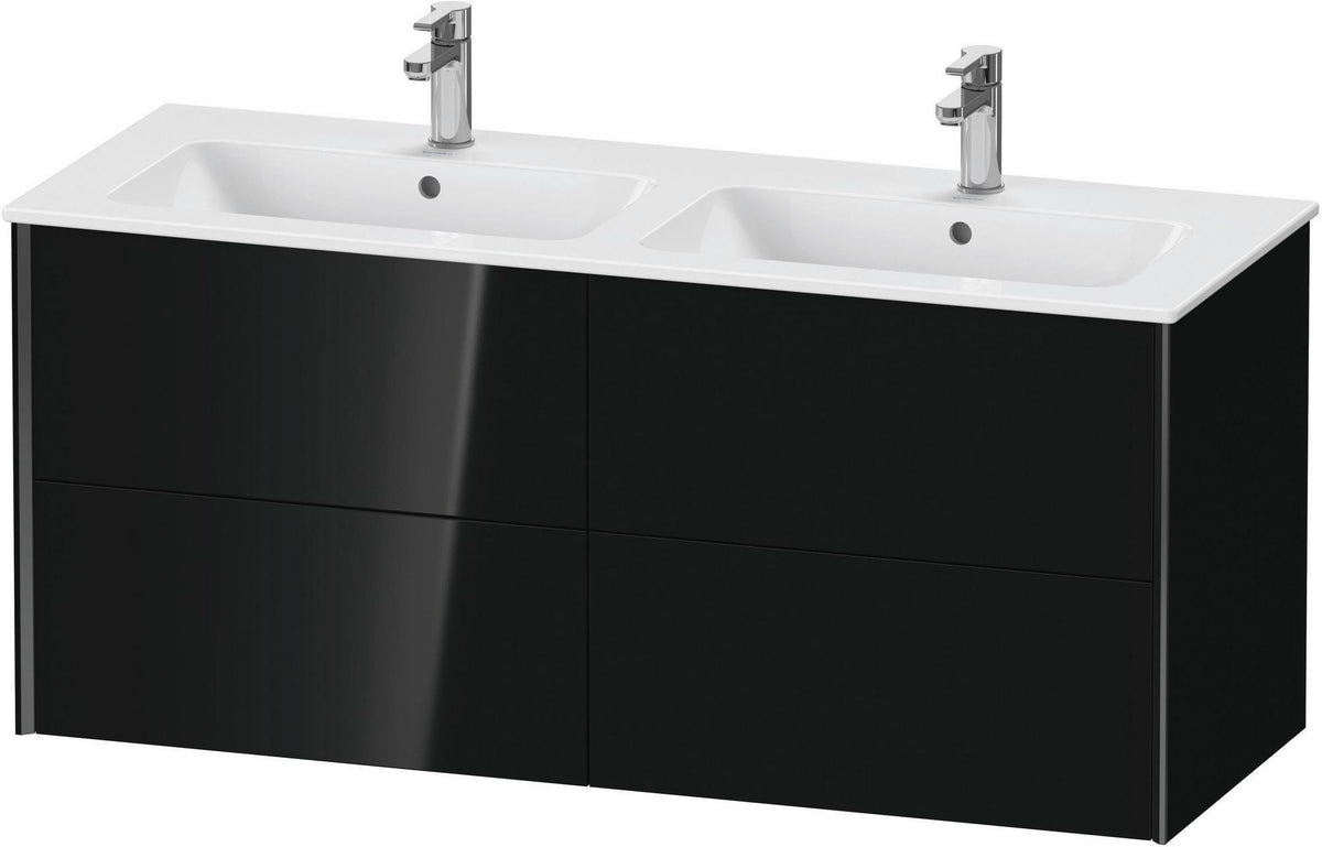 Duravit XViu Waschtischunterbau wandhängend 1280 mm, 4 Schubkästen, champagner matt/weiß matt