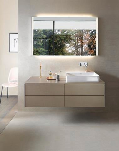 DURAVIT DuraSquare Waschtisch 600 mm, ohne Überlauf, mit Hahnlochbank, weiß – rechteckiges Design