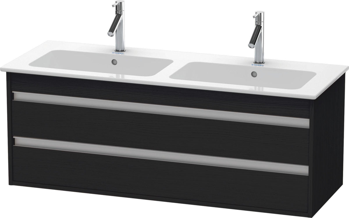 DURAVIT Ketho Waschtischunterbau 1270 mm betongrau matt mit 2 Schubkästen und Soft-Close