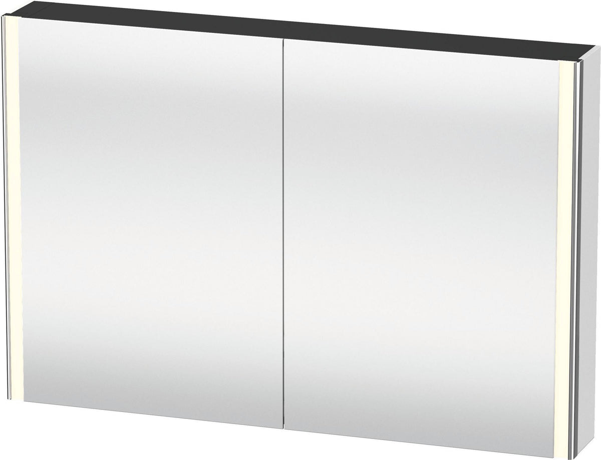 DURAVIT XSquare Spiegelschrank 1200 mm mit LED-Beleuchtung, Front- und Innenspiegel, Soft-Close