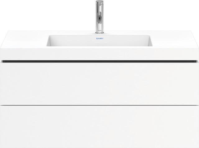 Duravit L-Cube Waschtischset 1000x480 mm mit Vero Air Möbelwaschtisch und 2 Schubkästen in Steingrau matt