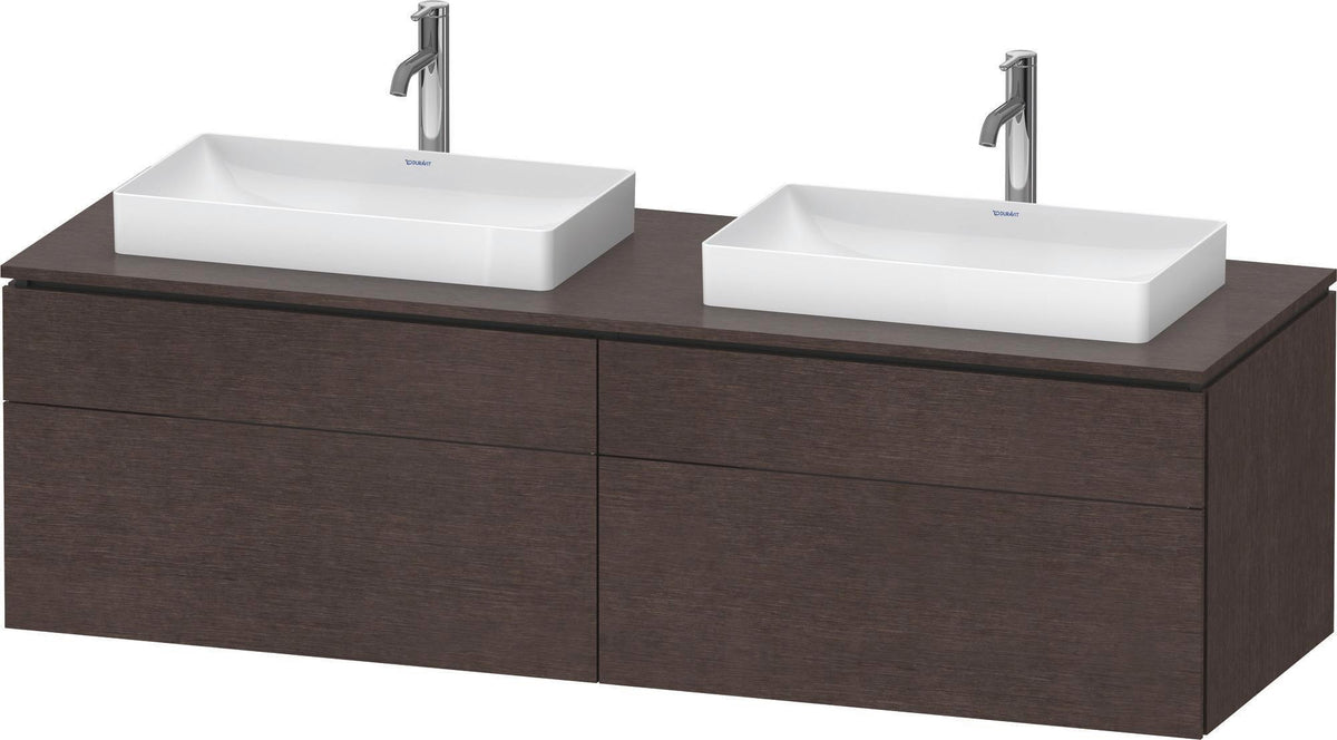 DURAVIT L-Cube Konsolenwaschtischunterbau 1620 mm Taupe supermatt mit Tip-on Technik