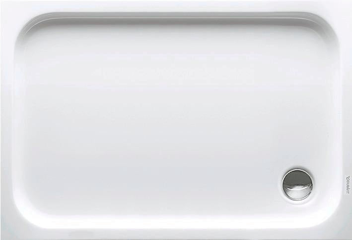 DURAVIT D-Code Duschwanne 1000x700 mm Rechteckig Weiß Sanitäracryl mit Antislip