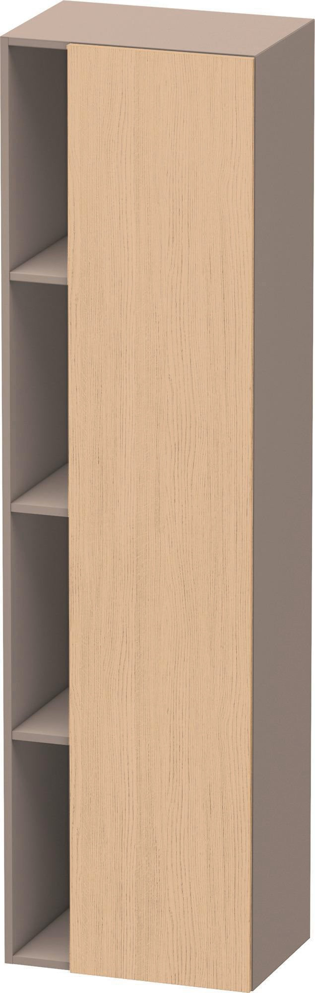 DURAVIT DuraStyle Hochschrank 360x500x1800mm, 1 Tür links, weiß matt – Wandhängend mit Soft-Close