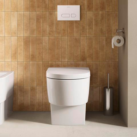 DURAVIT Balcoon WC-Sitz mit Absenkautomatik und Edelstahl-Scharnieren, Weiß Glänzend